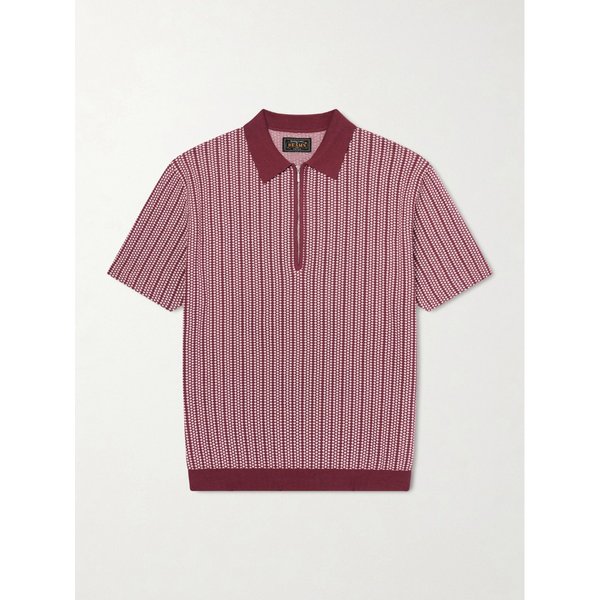 빔스 자카드 니트 코튼 하프 집업 폴로 셔츠 46376663162982610
