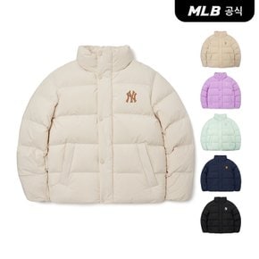 [코리아공식] [MLB] 여성 크롭 커브 패딩 (4COLOR)