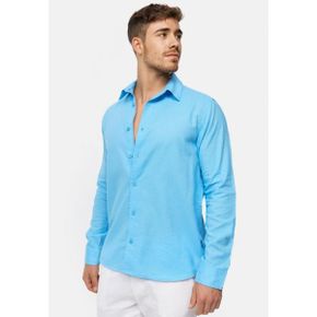 4612867 INDICODE JEANS LANGARM INSVILLE - Shirt alaska blue