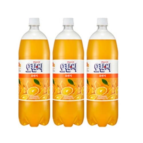 오란씨 오렌지 1.5L 12개가 1박스에 들어있는 상품입니다.