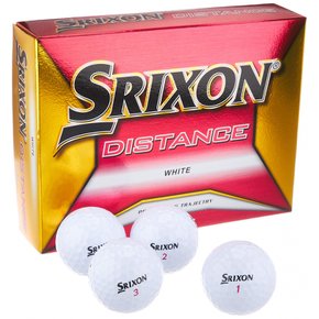 DUNLOP(댄롭) 골프 공 SRIXON DISTANCE 2018년 모델 1 다스(12개들이) 화이트