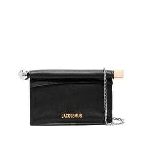 쟈크뮈스 BAW00392AC27L14 990 BLACK SMALL ROND CARRE CLUTCH