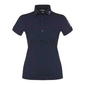 25FW 여성 투어 TOUR 테크 카라 티셔츠 네이비 GWJT06332 6855