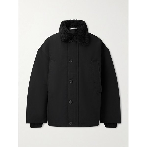 오만티 시어링 트림 패딩 나일론 파카 46376663162902831