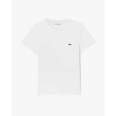 라코스테 (여성) 25SS 베이직 포켓 반팔 티셔츠 TF546E-55G 001(화이트)