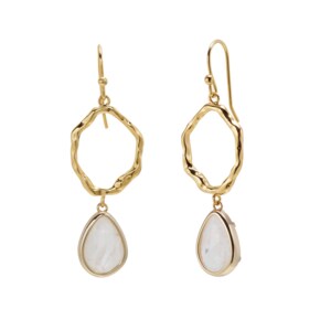 세턴 티케 드롭 귀걸이-백수정 / Saturn Tyche Drop Earring - Rock Crystal