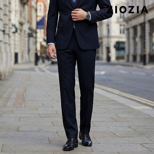 [지오지아] 트윌조직 네이비 데일리 정장팬츠 (ABD5SP1401_DNV)