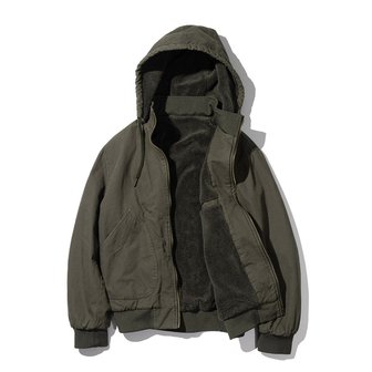 매스노운 3WAY WASHED BOA HOODED JACKET MWIPD003-KK