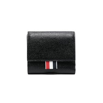톰브라운 [당일]25SS 톰브라운 페블그레인 레더 반지갑 블랙 UAW007A 00198 001