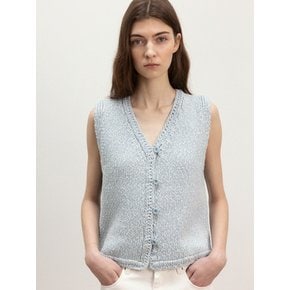 belle epoque cotton vest (blue)