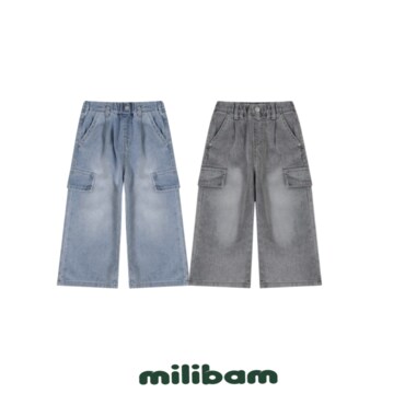 밀리밤 시원소재 카고 데님 MLTJ2541Z