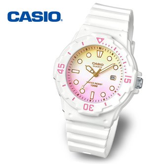 카시오 [정품] 카시오 LRW-200H-4E2 아동 여성 어린이 방수 야광 손목시계