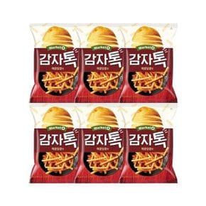 오리온 감자톡 매콤달콤맛 80g x 6개 / 봉지스낵 감자스틱