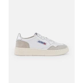 오트리 스니커즈 AULW LS74 LEAT SUEDE WHT SILVER