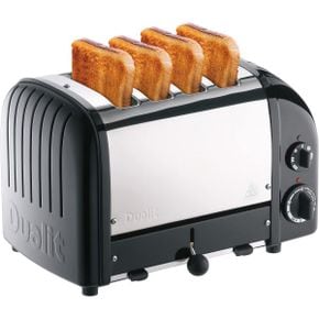 독일 듀얼릿 토스터기 클래식 Dualit 4 Slice Toaster Matt 블랙 1548077