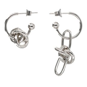 [해외배송] 저스틴 클렌퀏 다리아 노트 후프 귀걸이 DARIAEARRINGS PALLADIUM