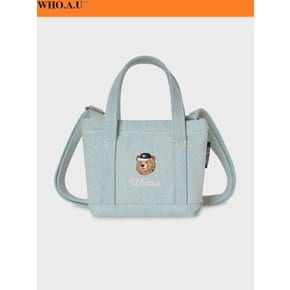 W.A.U Steve Denim Mini Tote Bag(LIGHT INDIGO)-WHBGG2323A