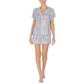 5049843 Donna Karan Short Sleeve Top and Boxer Pajama Set