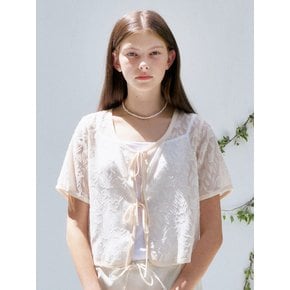 S Flower Burnout Ribbon Blouse_2colors