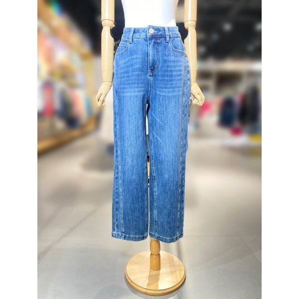 [여주점] 사선 스티치 데님 배기 팬츠 (BADP60531)