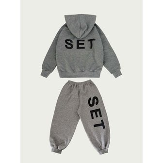 미니피에스마켓 25FW SET SET SET 후디 셋업(MELANGE GRAY)