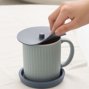 원룸꾸미기 국산 실리콘 컵뚜껑 머그잔 컵 덮개 커버 11cm 주방아이템