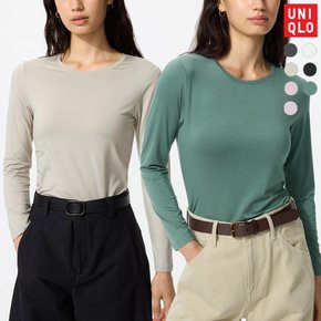 UNIQLO 유니클로 여성 히트텍 크루넥 긴팔티