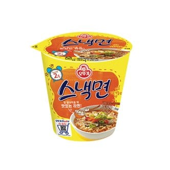 오뚜기 [무료배송][오뚜기] 스낵면 미니컵 15입(62g x 15개)