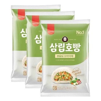 삼립 [오티삼립]냉동 야채꼬마호빵 6입(240g) 3개