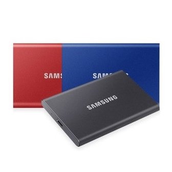 삼성 삼성전자 SSD 포터블 SSD T7 2TB 2테라 MU-PC2T0T (그레이/블루/레드)