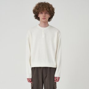 HENLY NECK KNIT SLEEVE_IVORY