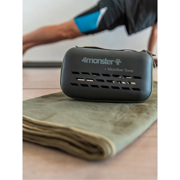 마이크로화이바 타월 차박 등산 캠핑타올 극세사 원단 모스그린