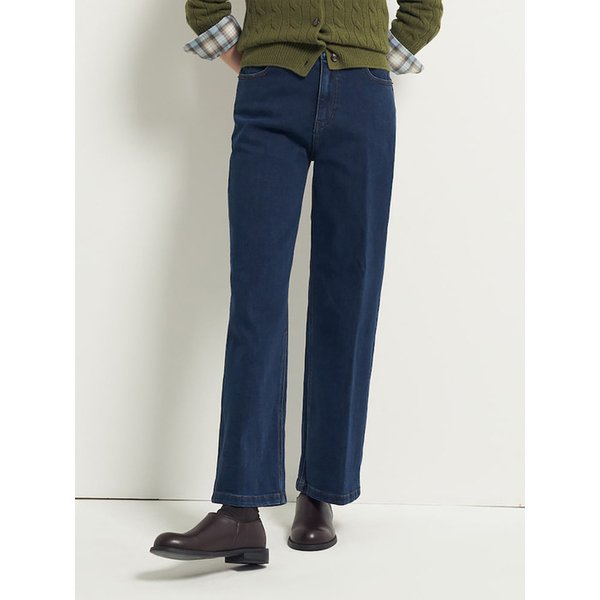 롱 스트레이트 데님  네이비 (BF5X21C80R)