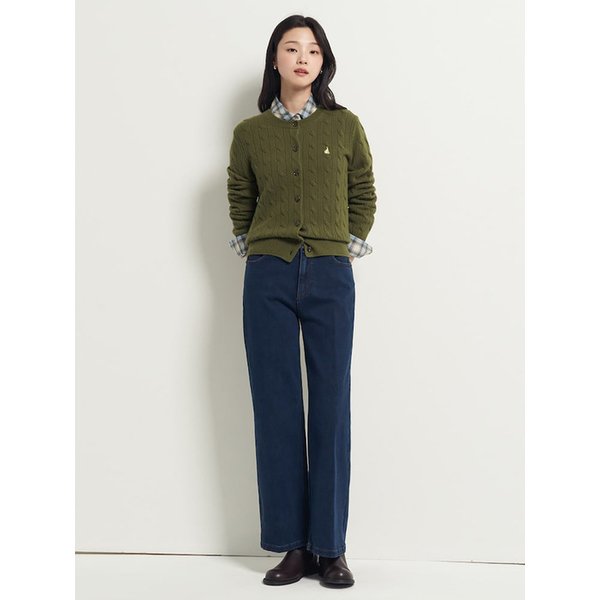 롱 스트레이트 데님  네이비 (BF5X21C80R)