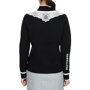 골프웨어 여성 반집업 니트 MLW 5C AB05 BLACK