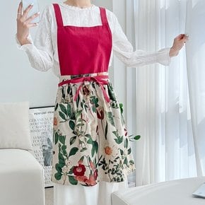 로젠 앞치마 카페 러블리 백지영앞치마 원피스