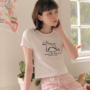 ROLA RIBBON PUPPY T-SHIRT WHITE