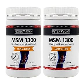 MSM 분말 가루 식이유황 파우더 1300mg 120정 뉴질랜드 피터앤존 2개