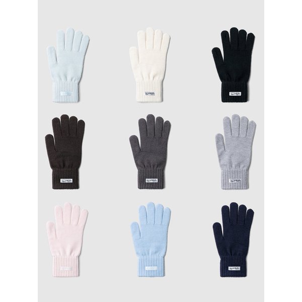 클래식 소프트 핑거홀 터치 숏 장갑_9color