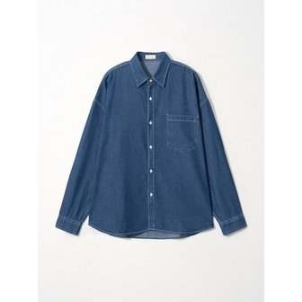 이지오 Relaxed Denim Shirt_Blue