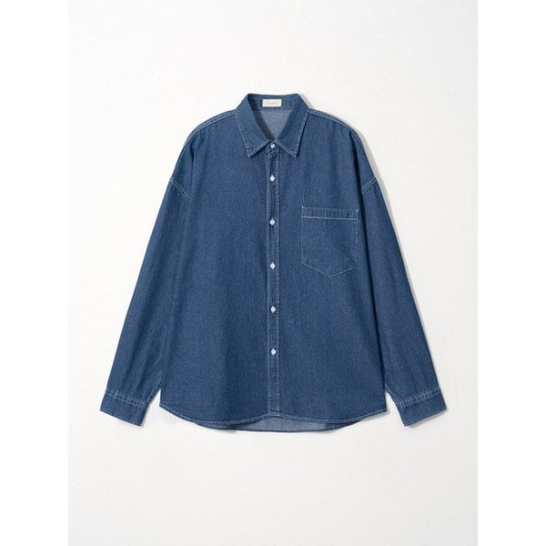 Relaxed Denim Shirt_Blue