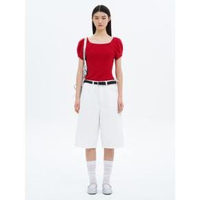 스퀘어넥 풀오버  레드 (165351AYK6)