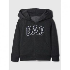 베이비갭 GAP 로고 집업 후디 후드티 차콜 헤더 그레이 8087447