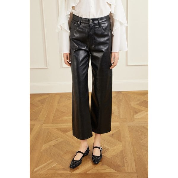 벨 비비에 25 크리스탈 버클 플로크 메쉬 메리 제인 플랫 46376663162990096