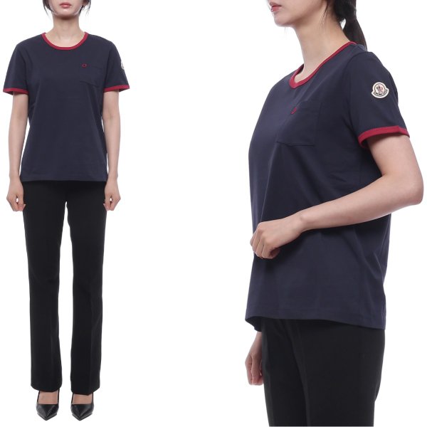 [부산점] 26SS 여성 로고 패치 반팔티셔츠 (8C00019 89AUO F74 26S)