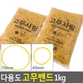 다용도 고무밴드 1kg 고무줄 고무밴드 노랑고무줄 벌크고무줄 대용량고무줄 교재용고무줄 사무용고무줄 막고무줄 노란밴드 다용도고무줄 다이소