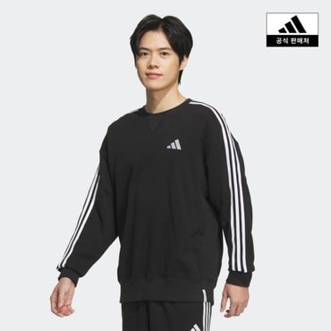 아디다스 [아디다스코리아공식] 에센셜+ 루즈 핏 3S 프렌치 테리 스웨트셔츠 [JW6929]