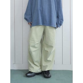 Check parachute pants_yellow green