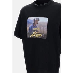 [해외배송] 26 S/S 바버 숏-슬리브 티셔츠 WITH A 프린트 MTS1584BK11 B0031974546