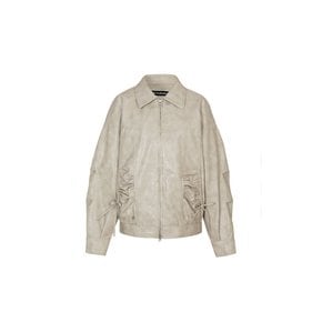 CIELO LEATHER JACKET beige